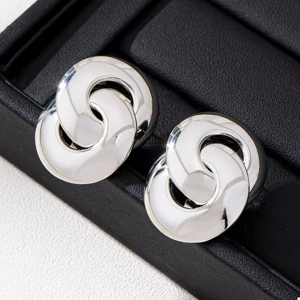 Stud Earrings Chunky Knot Gold 18K Gold-Plated Jewelry 2d161a32-4904-4822-b616-3ff87e06e116-Max-Origin Trendsi