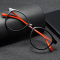 Lightweight Round Frame Glasses - One Pair with Acetate Frame and Polycarbonate Lenses