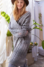 POL Women's Cardigan Longline Cable-Knit Ombre Distressed Open Long Sleeve 2d96e30a-4da1-4bfd-8be1-e3abdc64b7f7-Max-Origin Trendsi
