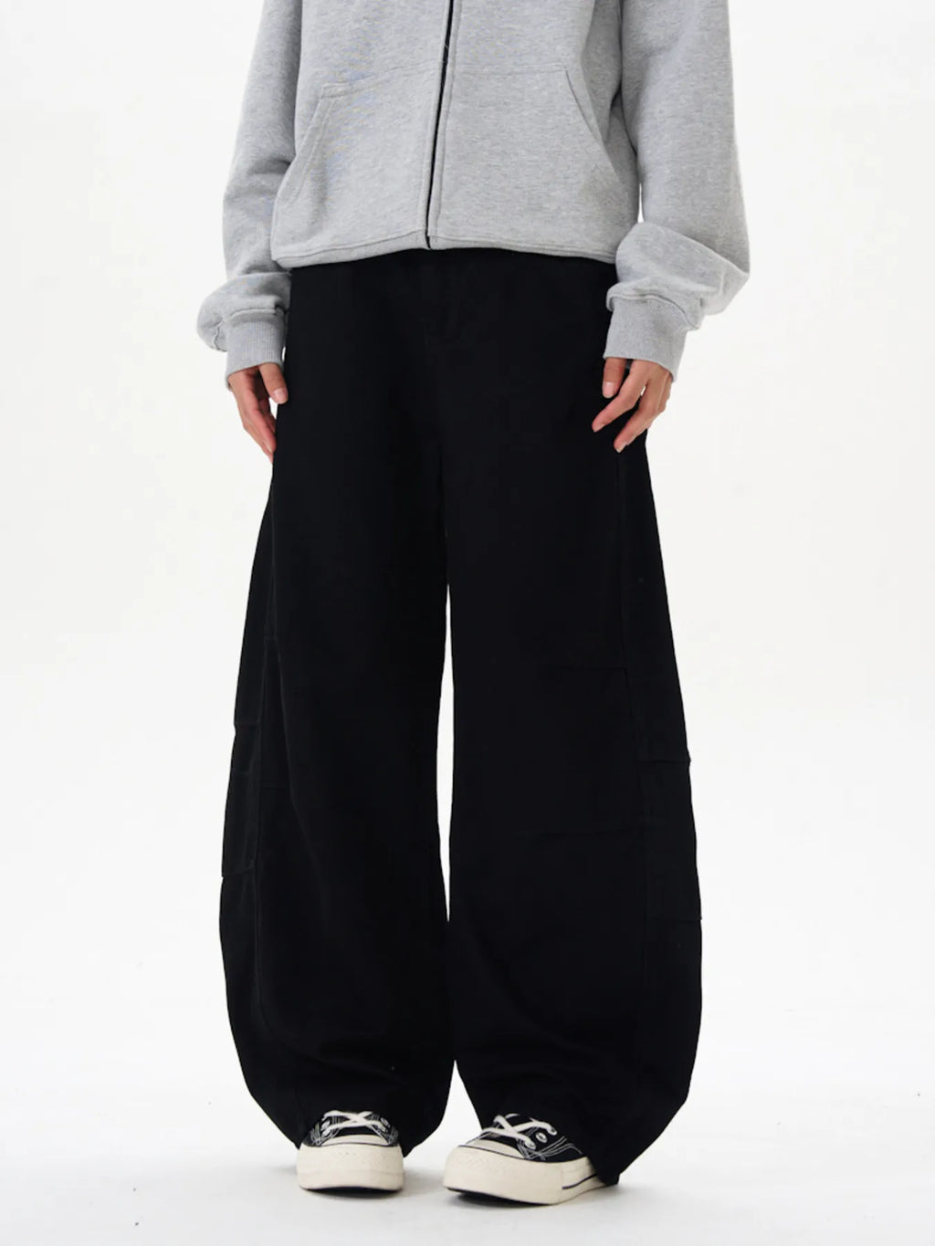 Men's Cargo Jeans Wide Leg Curved Cotton Washed Oversized Denim Pants Black 2e1de652090a48fd948f19d31c02fadd-Max-Origin Trendsi