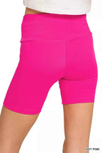 Zenana Activewear Set Hot Pink Brushed Dty Microfiber Top & Biker Shorts 2eb15e13cba6466abf16013f084e2a62-Max-Origin Trendsi