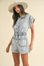 Annie Wear Denim Romper with Elastic Waistband Pocketed 2eb9a81d-734f-4acb-b05f-52330e5f0973-Min Trendsi