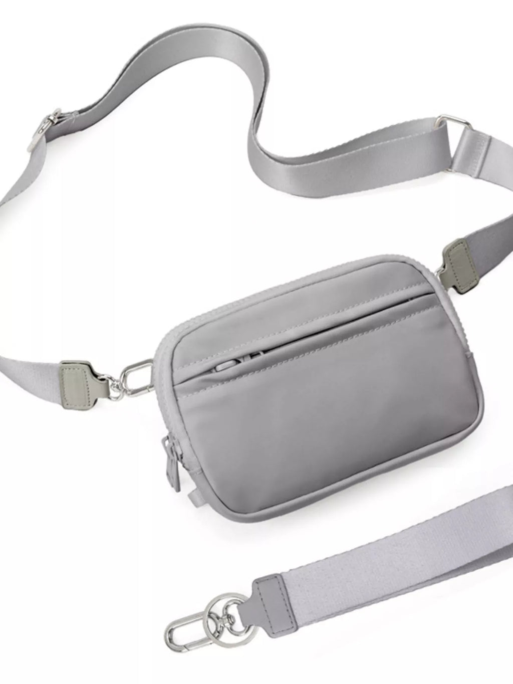 Women's Sling Bag Oxford Fabric Adjustable Strap Mini Zip Purse Gray One Size 2ee3ace1ec0a4e6da038168e2b24c395-Max-Origin Trendsi
