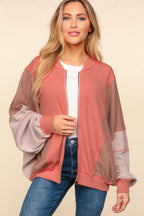 Haptics Bomber Jacket USA Stock Zip Up Color Block with Side Pockets 2efe2120-2af5-4606-8c4b-57335a27d674-Max Trendsi