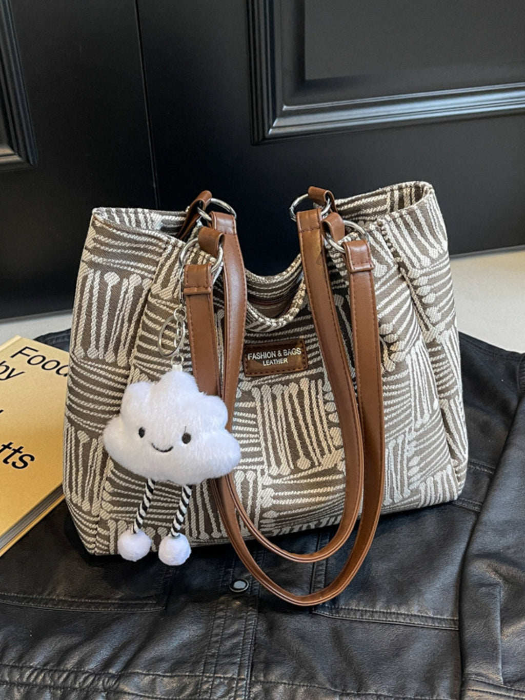 Cloud Charm Shoulder Bag Medium Nylon Imported