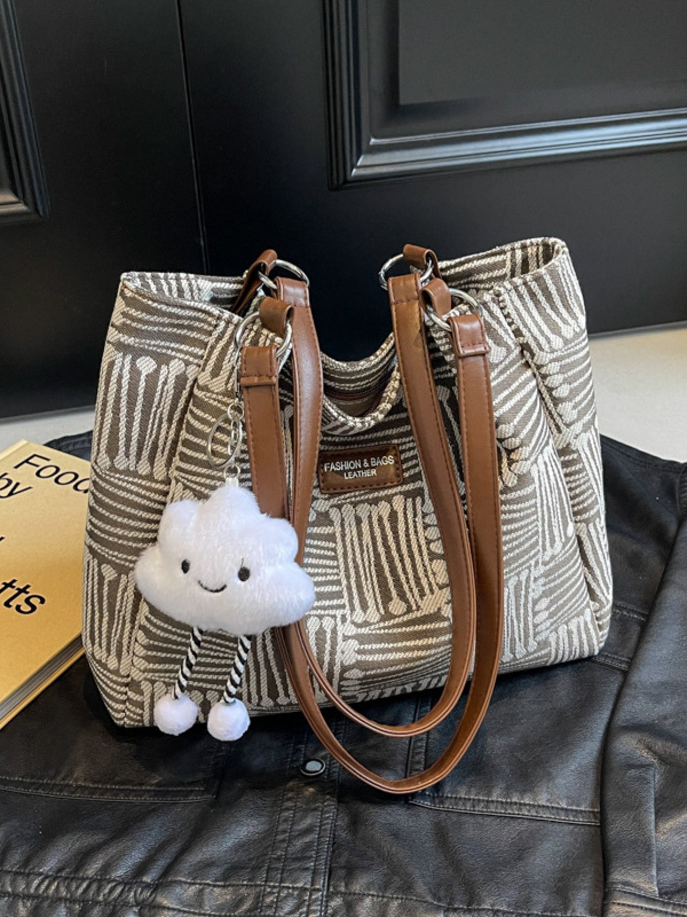 Cloud Charm Shoulder Bag Medium Nylon Imported