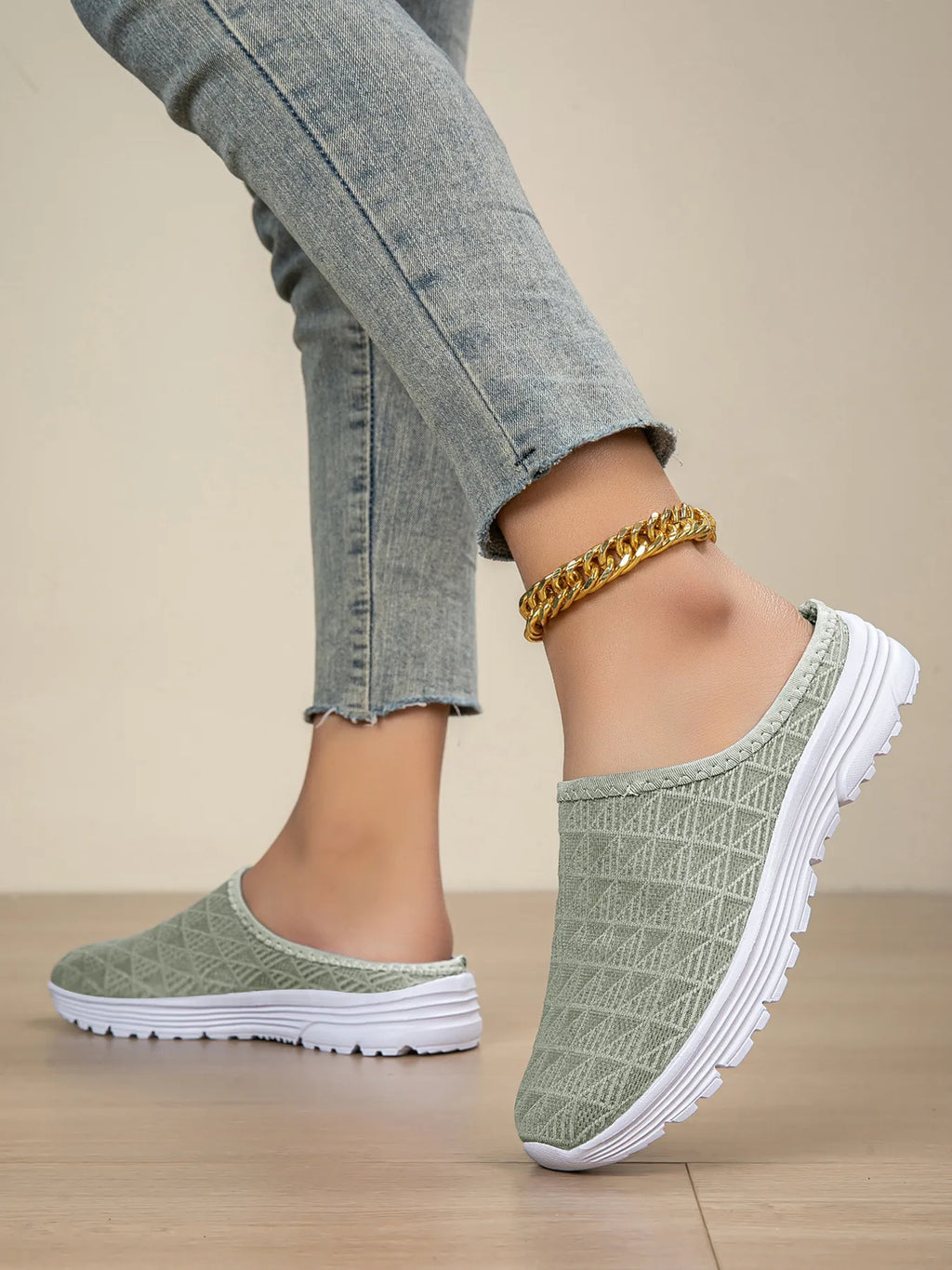 Women's Slip-Ons Breathable Mesh Rubber Flat Comfort Shoes 2f37d2bf3f0c4b0e8285f33d89c5d143-Max-Origin Trendsi