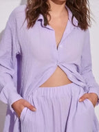 Women's Outfit Set Long Sleeve Shirt and Pants Set Pocketed Lightweight Two-piec 2f456f93d8ab45708bb87297d822797b-Max-Origin Trendsi