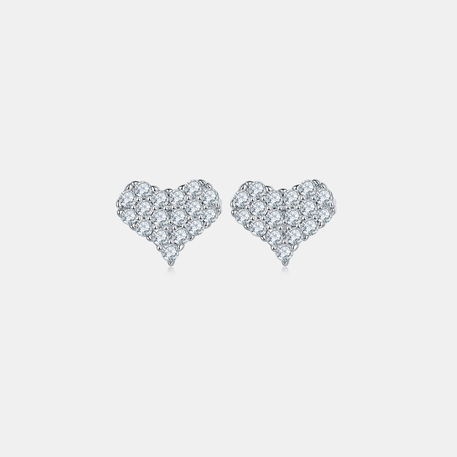 Murray Stud Earrings Silver Heart Moissanite Stone 925 Sterling Women Jewelry 2f616cdc-13a5-4bab-9a15-53bacd97af9d-Max Trendsi