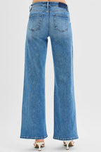 RISEN Women's Jeans Wide Leg Low Rise Medium Washed Denim Pants 2f686edd32484289adceb7b6e0bd4323-Max-Origin Trendsi