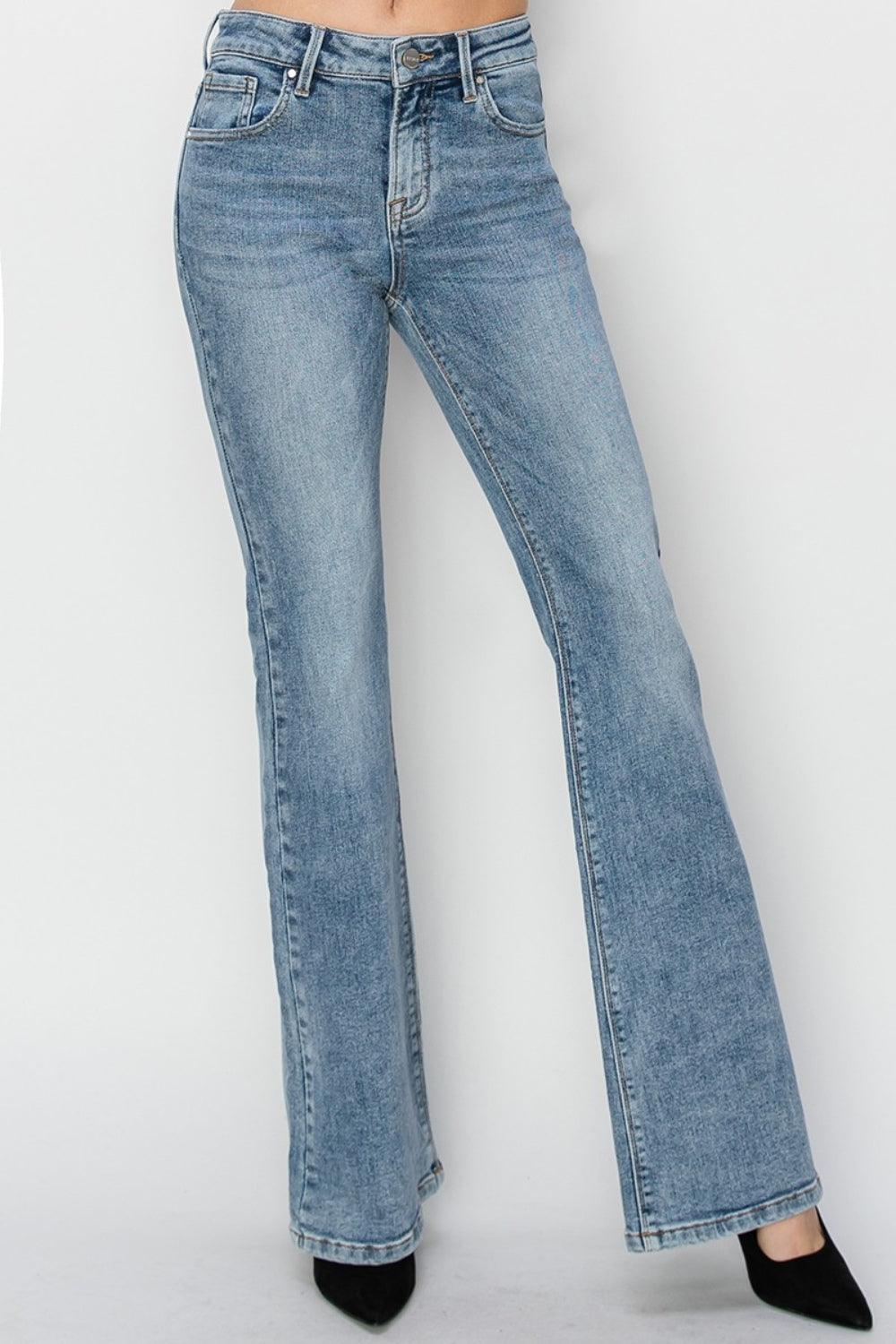Jeans RISEN Mid Rise Bootcut Denim Pants 2fa1da6a-91cc-41ac-a614-302cde609f9e-Max Trendsi