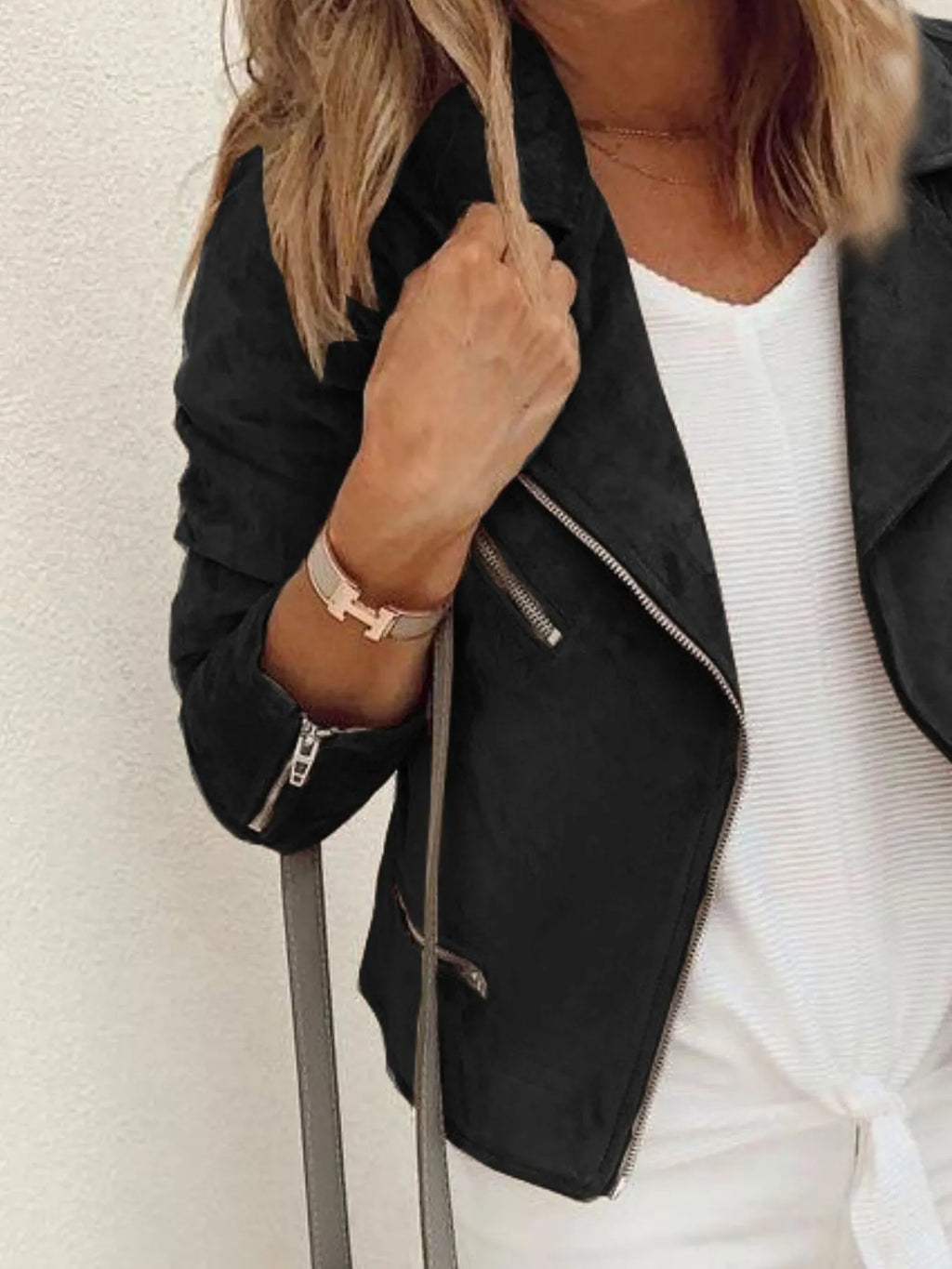 Women's Jacket Faux Suede Zip Up Long Sleeve Outwear 2fe806fe-d10b-46fc-8b7f-704d665c34d4-Max-Origin Trendsi