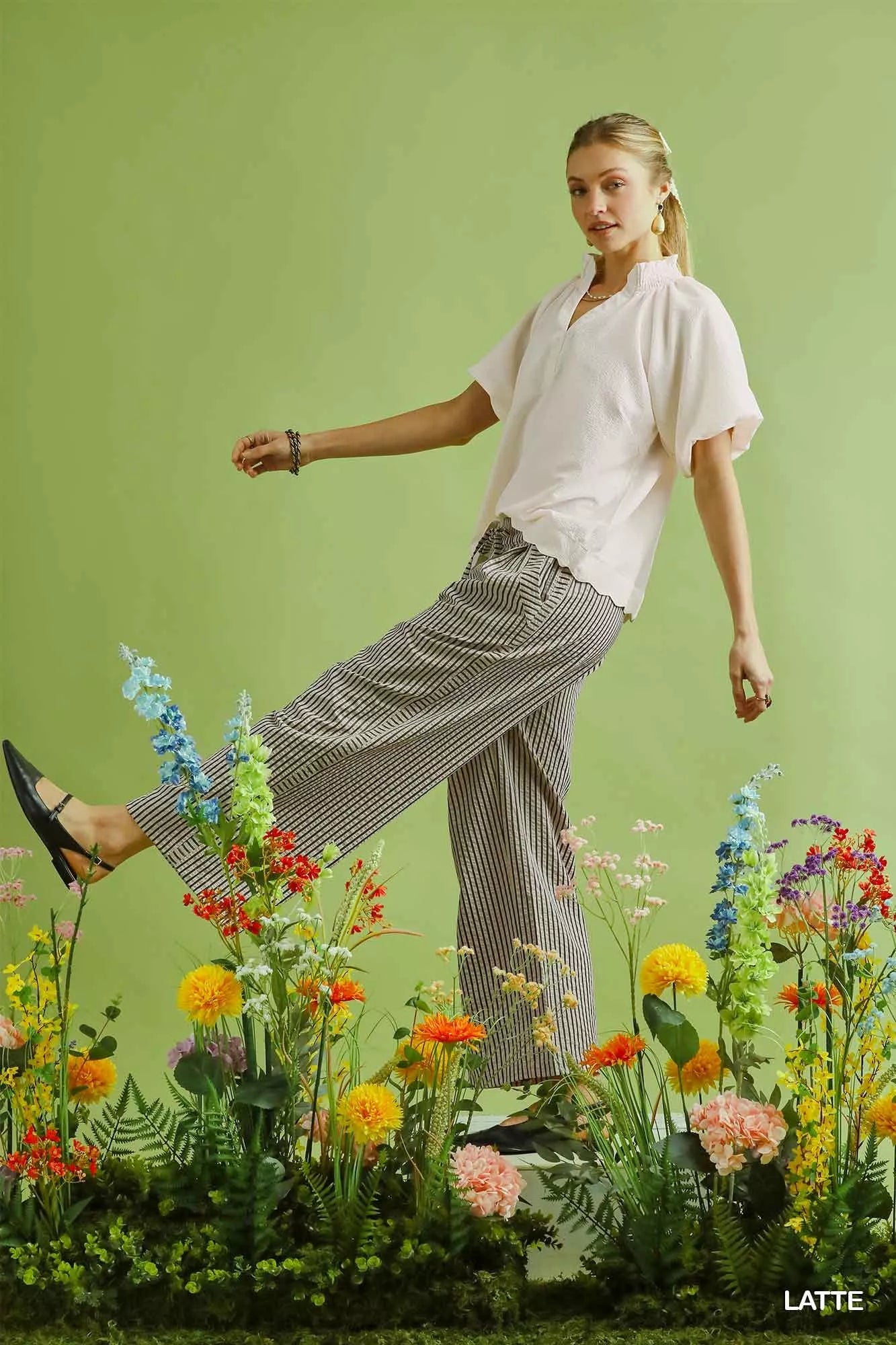 Umgee Wide-Leg Pants Cotton Latte Striped Drawstring Waist Pocketed 302d8e04-1b6f-4597-8a11-6ed42db205e4-Max-Origin Trendsi