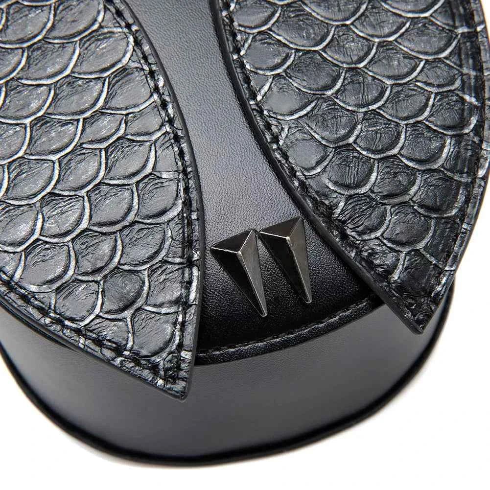 Owl Design Leather Crossbody Bag