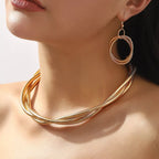 Womens Jewelry Set Multi-Layered Earrings and Necklace 18K Gold-Plated 30740e64-69fe-4306-ad2d-acb32ca4092c-Max-Origin Trendsi