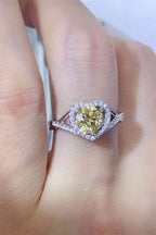 Adored Heart Ring 1 Carat Moissanite in 925 Sterling Silver 309ba5a9b5d645ce9722297e640fb31c-Min Trendsi