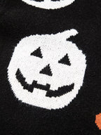 Halloween Women's Sweater Black Gothic Pattern Long Sleeve Knit Pullover 309c61bd61b348ffa2fdee5d141d9587-Max-Origin Trendsi