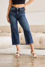Plus Size Tummy Control High Waist Raw Hem Jeans Denim Pants 30bba77f-0de2-4310-a3fd-36c5b43c68c3-Max Trendsi