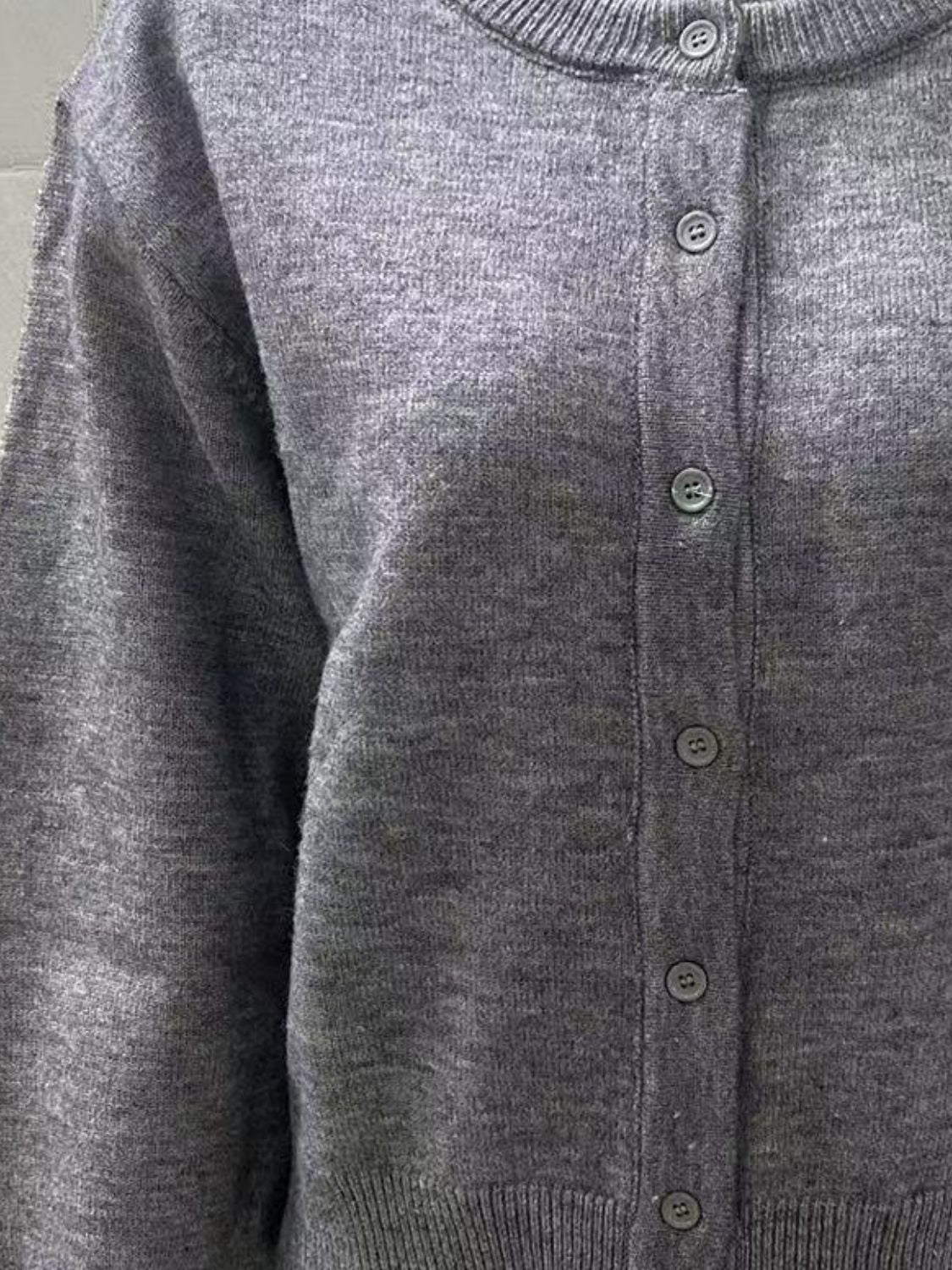 Women Knit Cardigans Soft Solid Button Down Long Sleeve Casual Sweaters 30fbe36d-80af-4a56-86bb-940108cc1e71-Max Trendsi