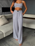 Scoop Neck Camisole and Pants Two-Piece Set