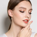 Hoop Cross Drop Earrings Moissanite Stone 925 Sterling Silver 18K gold-plated 3129624e-891f-43a4-9519-925341a84332-Min Trendsi