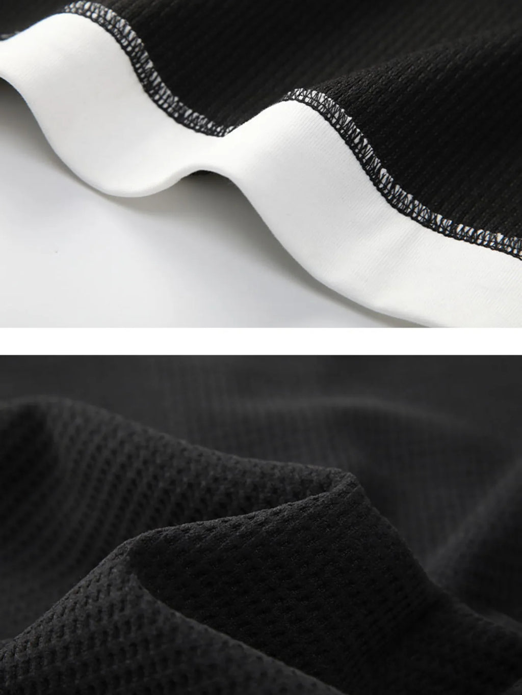 Men's Cotton Waffle Knit Top Black Long Sleeve Basic Style Plus Sizes M-4XL 31513f70ead84ca881c0bdae0ef4d56c-Max-Origin Trendsi