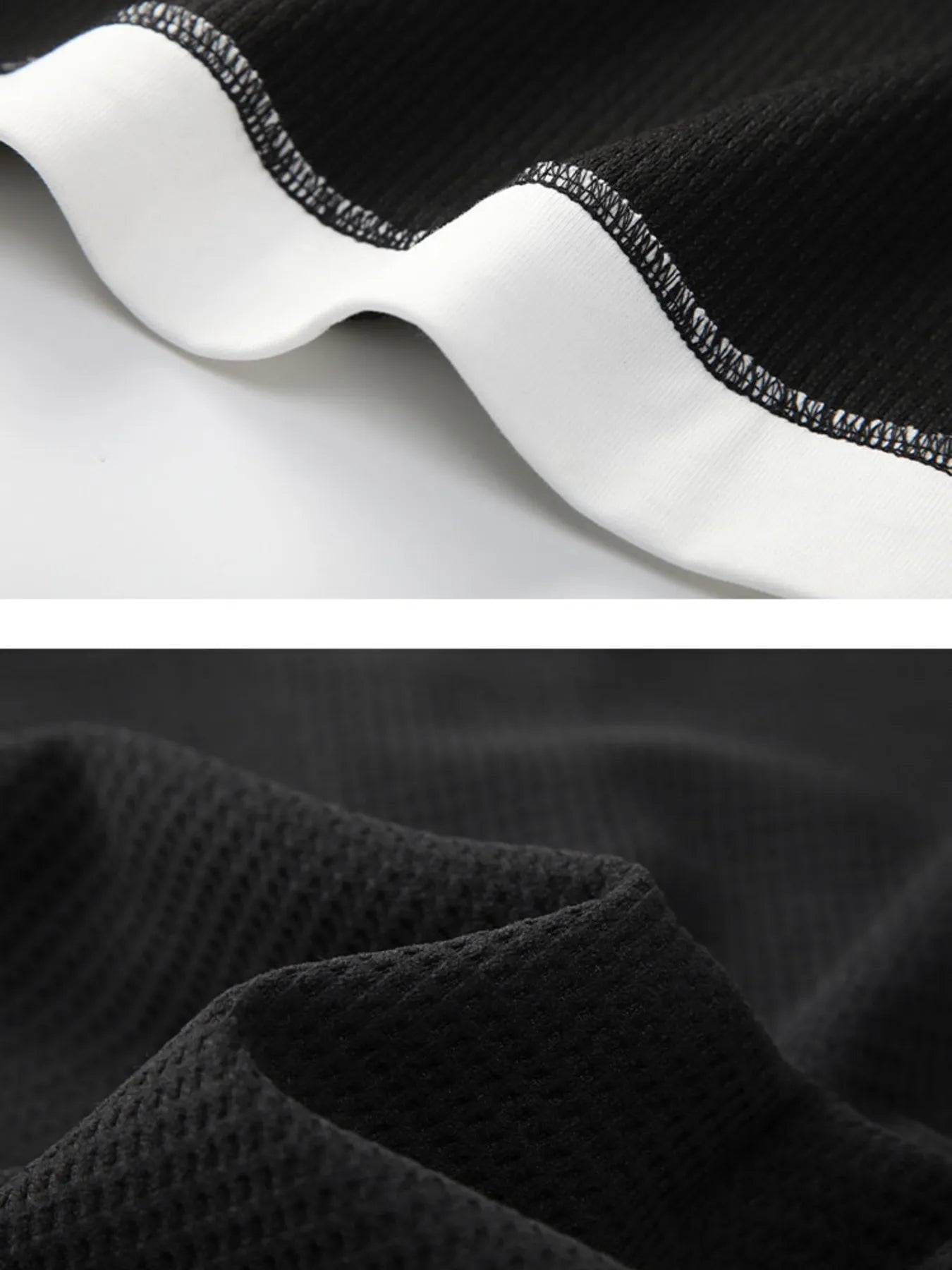 Men's Cotton Waffle Knit Top Black Long Sleeve Basic Style Plus Sizes M-4XL 31513f70ead84ca881c0bdae0ef4d56c-Max-Origin Trendsi