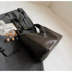 Women's Casual Large Hobo Shoulder Bag Vintage Style Zipper Handbags