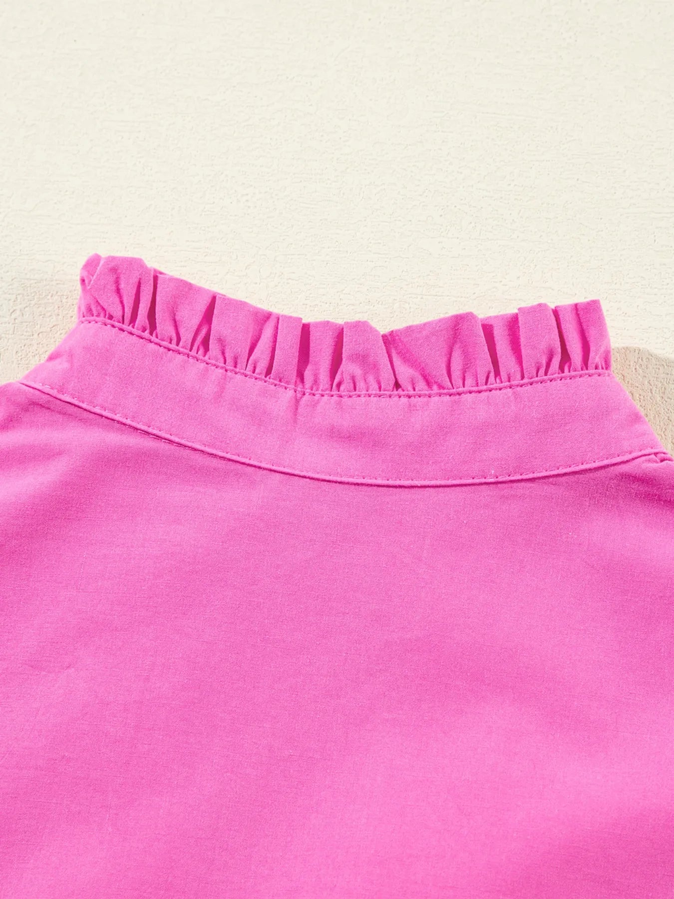 Ric Rac Mini Dress Ruffled Hot Pink Colorblock Flutter Sleeve Tiered Dress 31a00e20-f361-46e2-ab0a-916b47a01675-Max-Origin Trendsi