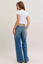 Judy Blue Straight Jeans MR Column with Corduroy Waist Medium Wash 31af19b6-db52-43d2-87c5-3f67973f1677-Max-Origin Trendsi
