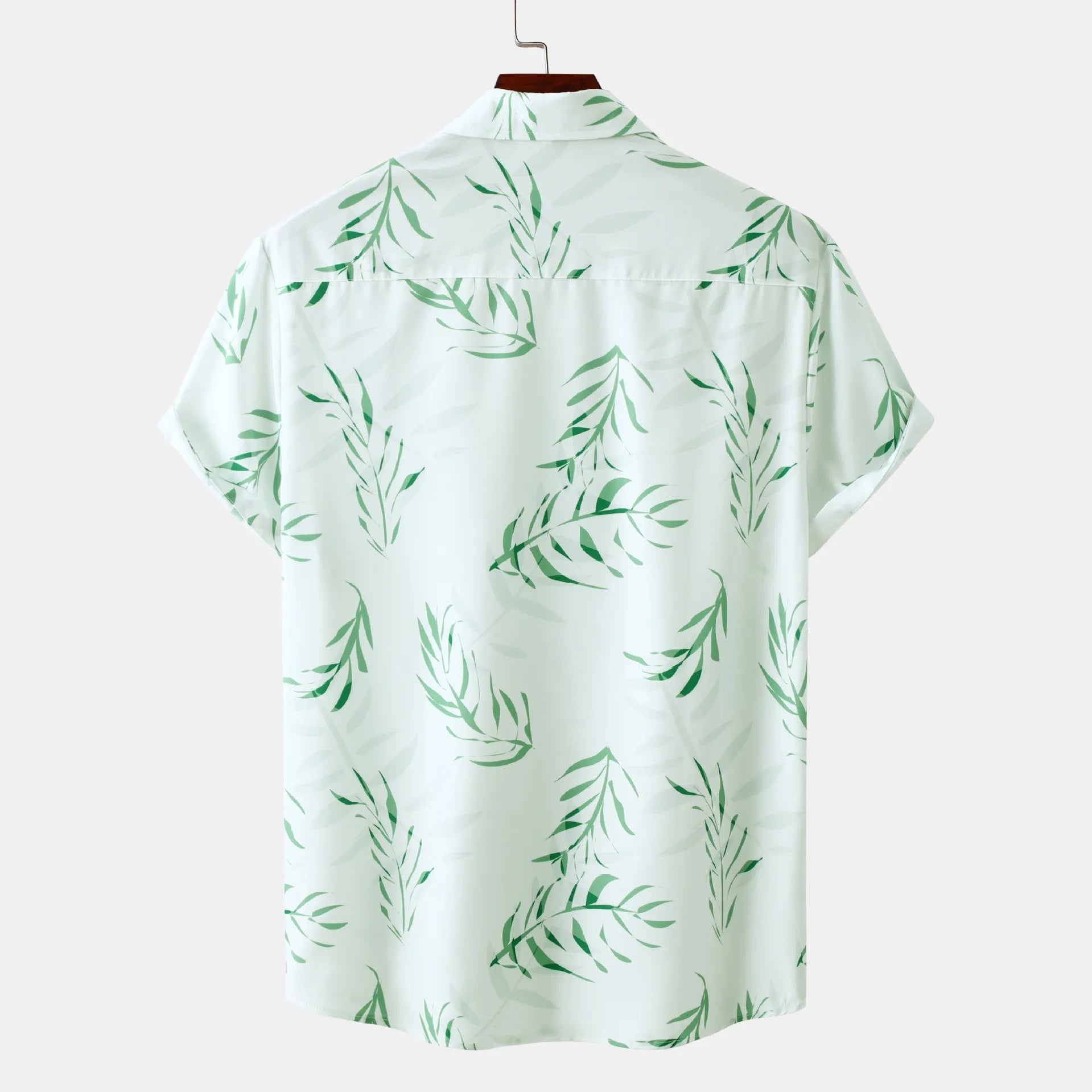 Men's Cotton Shirt Gum Leaf Printed Short Sleeve Casual Summer Top 31c493402cfc4ae6bea4e7af244abc99-Max-Origin Trendsi