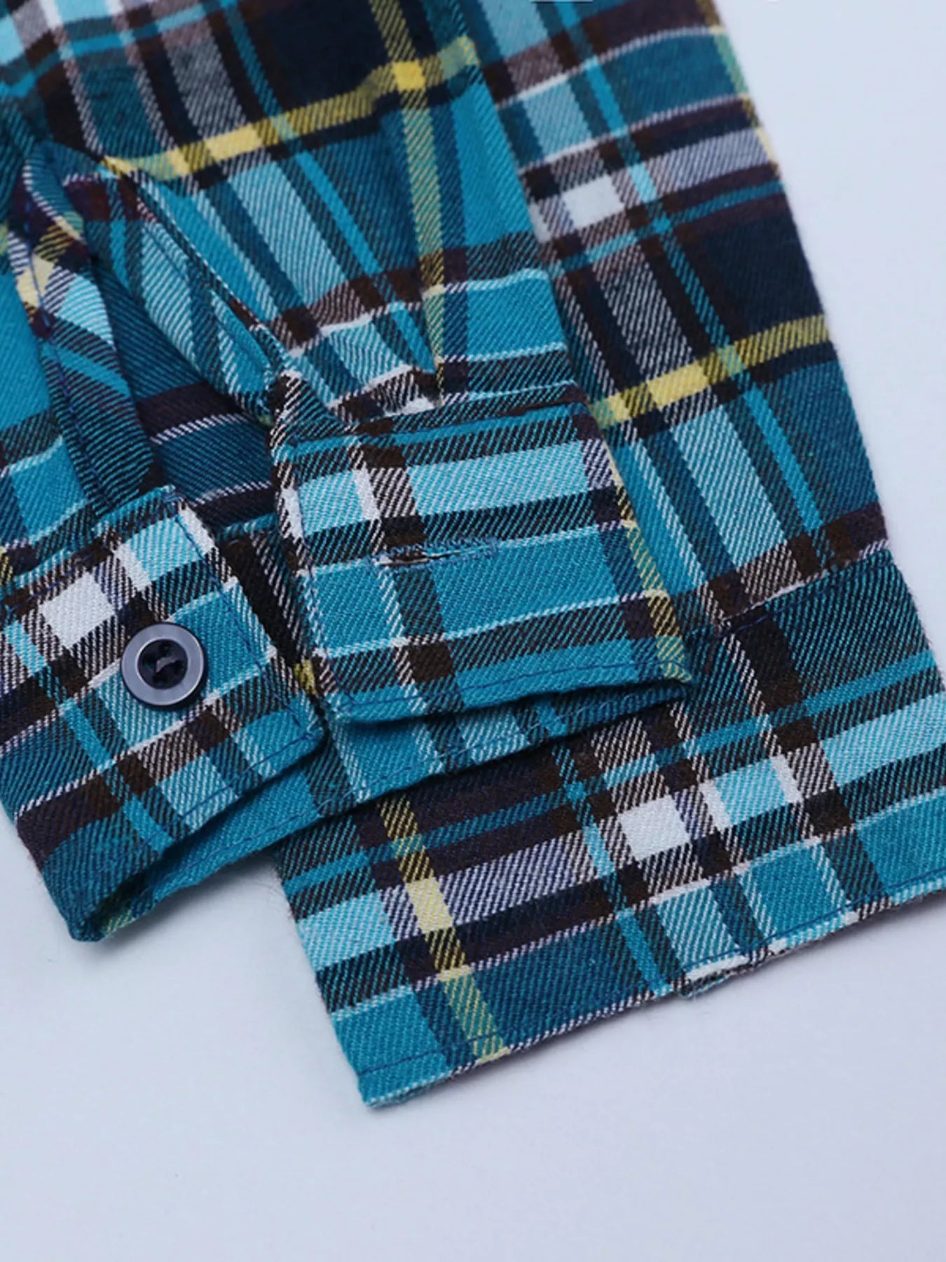 Children's Boy's Set Plaid Shirt & Distressed Jeans with Suspenders