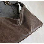 Women's Casual Large Hobo Shoulder Bag Vintage Style Zipper Handbags