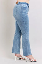 Judy Blue Dad Jeans Plus Size High Waist Medium Wash 32d384cc-ab7e-4797-a640-eae1f4ff4a3a-Max Trendsi