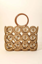 Fame Accessories Handbag Intricate Braided Wheels Round Handles Bag 32f43b79-3689-4779-a26b-1f23718f031f-Max-Origin Trendsi