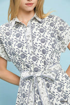 Umgee Mini Shirt Dress Cream Border Print Cotton Belted Short Sleeve 33d2b76d-6e9f-47a6-bb2f-d8a4b00dc45a-Max-Origin Trendsi