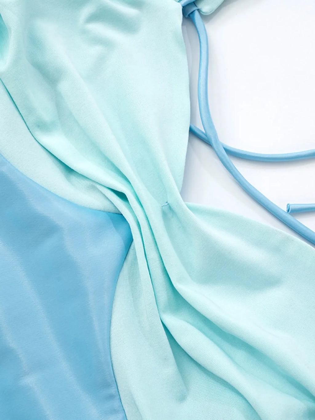 Cami Mini Dress Light Blue Satin Ruched Lace Up Backless Crisscross Tied 344ae3e29e884df88bfe9bbb95dc6ff4-Max-Origin Trendsi