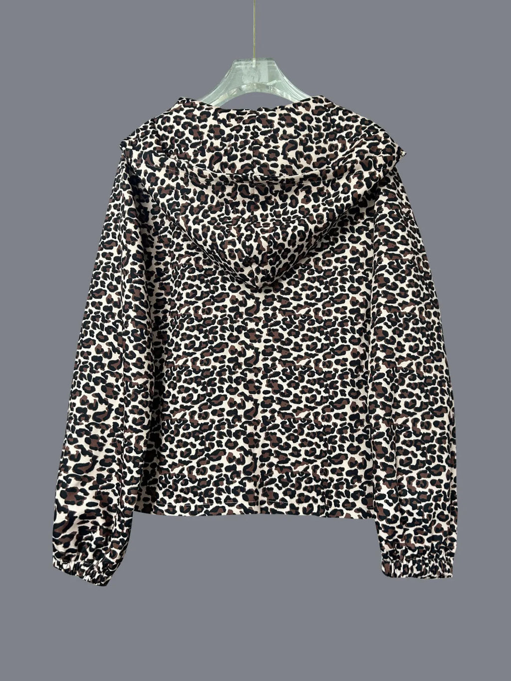 Women's Hoodie Leopard Print Zip-Up Hooded Long Sleeve 347cfec484dc406bb35a851316e0884d-Max-Origin Trendsi
