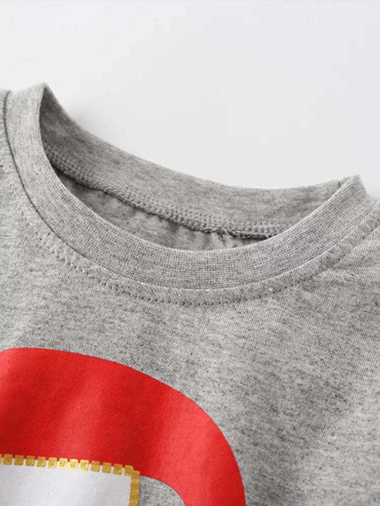 Children's Pajama Set Christmas Santa Long Sleeve Gray Red Plaid Pnats 34a27abe5729415691520a3aea7b35f6-Max-Origin Trendsi