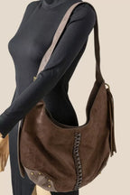 Women's Shoulder Bag Fame Braided Detail Hobo Medium Soft Zipper Hobo Bag 351216b9-fcc1-4593-a3e2-707b51e3866e-Max-Origin Trendsi