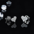 Murray Stud Earrings Silver Heart Moissanite Stone 925 Sterling Women Jewelry Silver One Size 35691b69-43d6-4909-9254-ca97da623c72-Max Trendsi