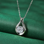 2 Carat Moissanite Pendant Necklace 925 Sterling Silver Teardrop 18K gold-plated 3579195c-da4c-4dd9-8875-0626f7724b79-Max Trendsi