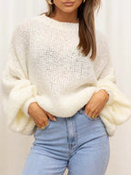 Women's Sweater Round Neck Dropped Shoulder Oversized Knit Pullover 3583598b-26ec-45ef-b97a-5afd5824ea5e-Max-Origin Trendsi