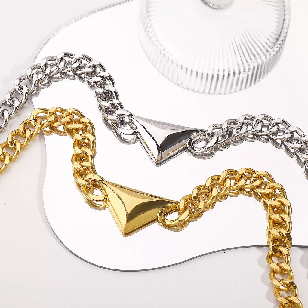 Alloy Geometric Necklace Womens Gold Silver Chain Jewelery 3615a125-44be-445d-8e11-462e65759b86-Max-Origin Trendsi
