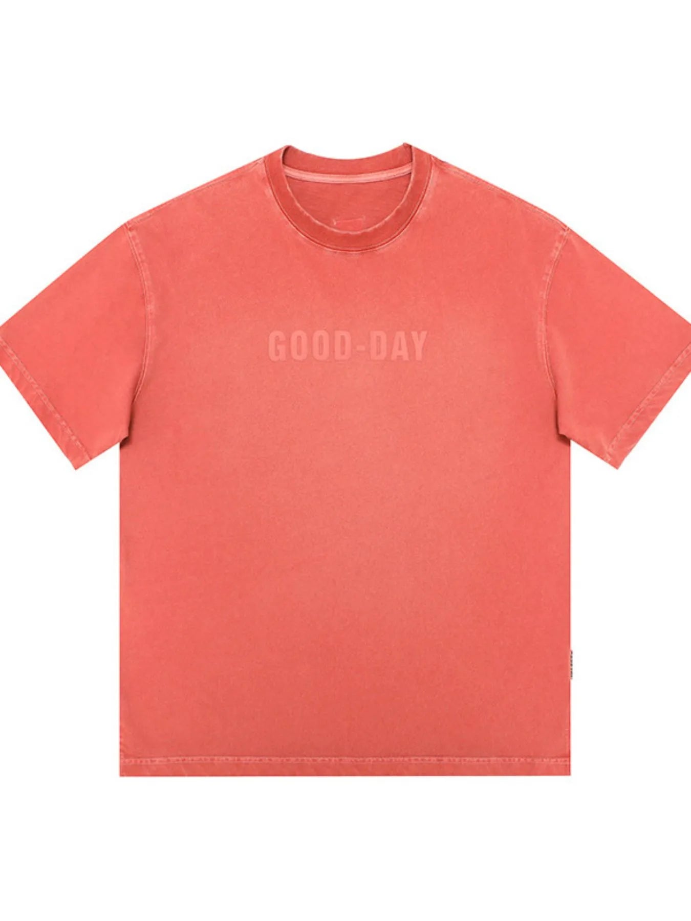 Men's Cotton T-Shirt Basic Style Round Neck Good Day Print Short Sleeve Top 36684c09-551d-4f4b-b0f1-911456ae61ad-Max-Origin Trendsi