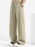 Men's Plus Size Loose Fit Drawstring Casual Pants with Pockets