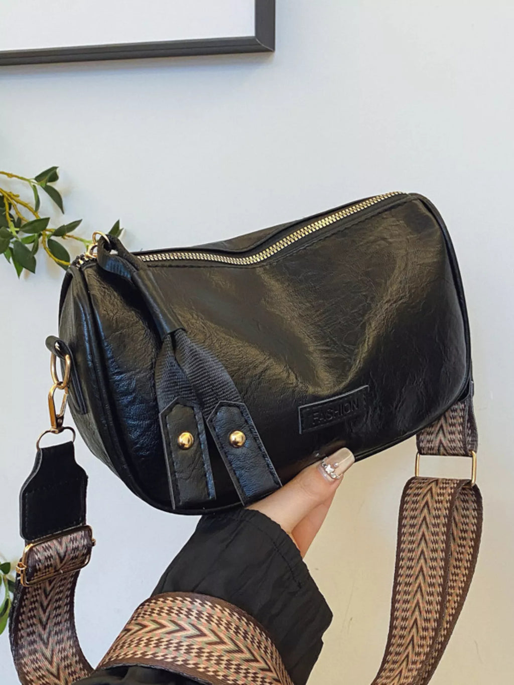 Retro Style Womens Small Shoulder Crossbody Bag with Wide Strap Zipper 36b811a68dab4418bdac05a2ce863b82-Max-Origin Trendsi