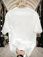 Men's Cotton T-Shirt Positive Letter Round Neck Short Sleeve Plus Size S-5XL 37bea33b73ad46088afc9bdcedd1e43f-Max-Origin Trendsi
