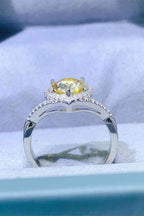 Adored Heart Ring 1 Carat Moissanite in 925 Sterling Silver 37c09125efb84fa3a2bbcd95364affa8-Min Trendsi