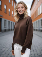 Basic Bae Turtleneck Sweater Viscose Long Sleeve Oversized Knitwear 380a1ac6-f513-465b-bb50-8b2fbf46bf10-Max Trendsi